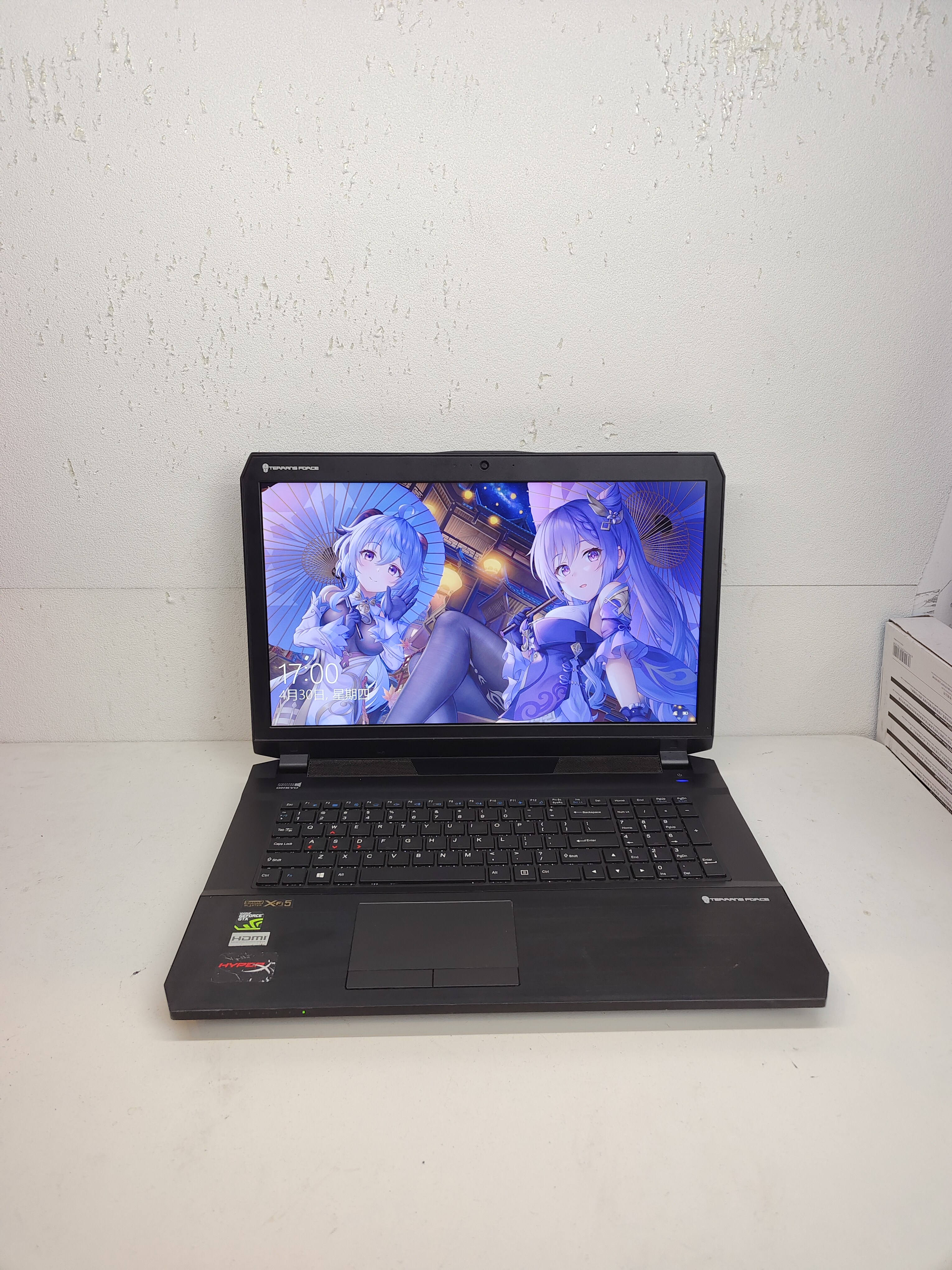 二手未来人类游戏本7代i7四核，GTX1060 6G独显，17寸高清大屏