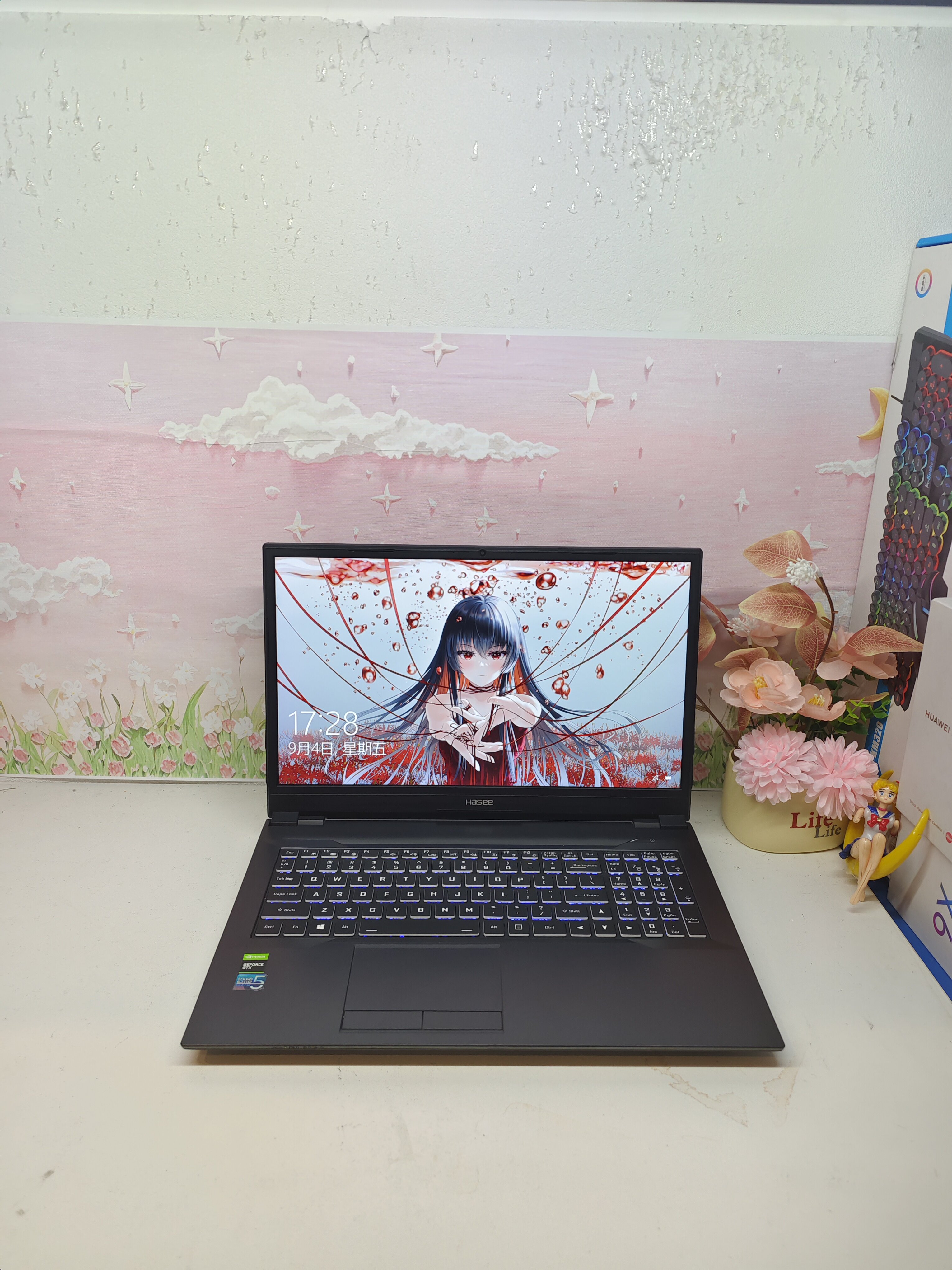 二手神舟144hz游戏本，9代i5六核，GTX1650 4G独显512G固态硬盘图片