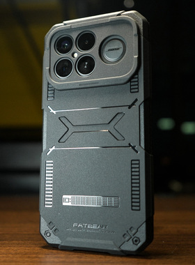 肥熊适用于红米k90/K90ProMax/K90PM/K90 Pro MAX战术防摔手机壳防滑通勤手机套手机壳男个性户外军事风