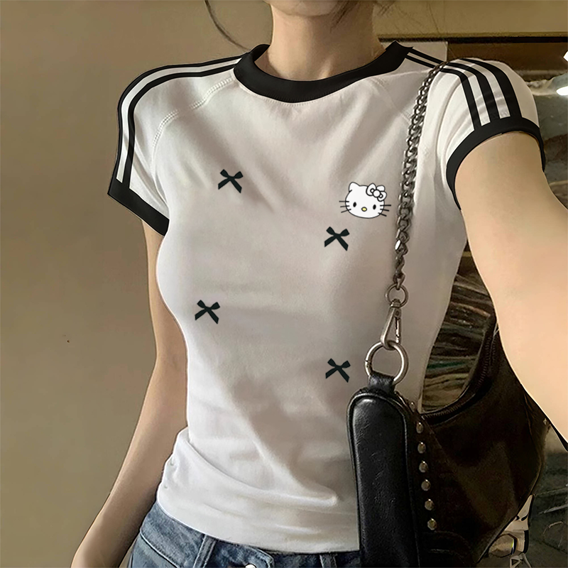 修身设计感小众辣妹短上衣