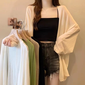 新款 宽松罩衫 防晒蝙蝠袖 2025夏季 薄款 大码 外搭时尚 显瘦百搭外套女