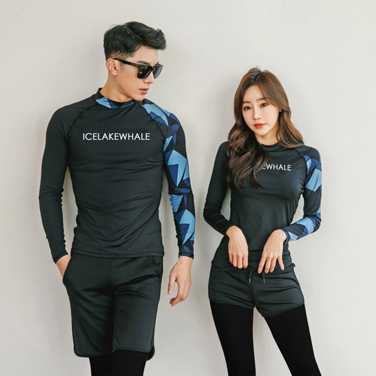 韓版浮潛服情侶潛水服分體水母衣男女長袖遊泳衣泳裝防曬長褲套裝在類目 運動/瑜伽/健身/球迷用品, 游泳, 情侶裝泳衣中 - 來自Buy2taobao.com提供專業的淘寶代購服務