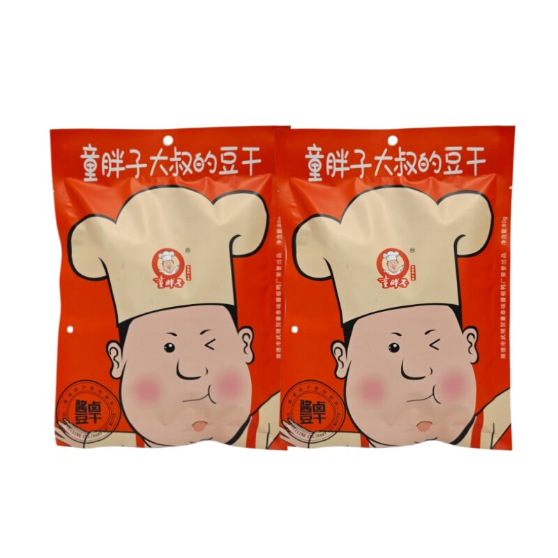 童胖子酱卤豆干80克湖南常德特产休闲零食小吃香辣味干豆腐片