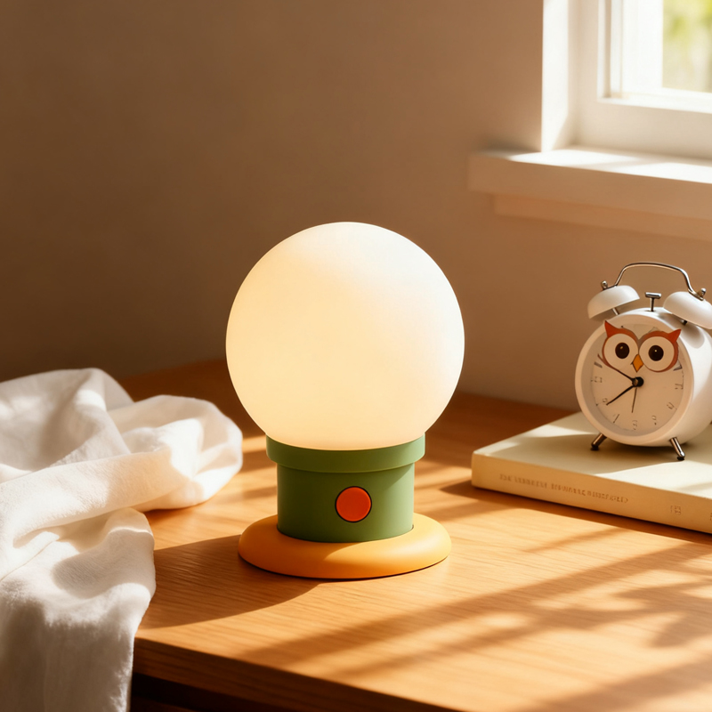 创意氛围小夜灯卧室睡眠充电感应2025新款柔光伴睡桌面拍拍氛围灯