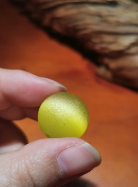 汉传清代官造拒马河老猫眼琉璃珠