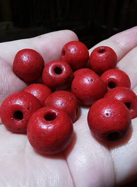 12971  藏传清代老琉璃珠子​