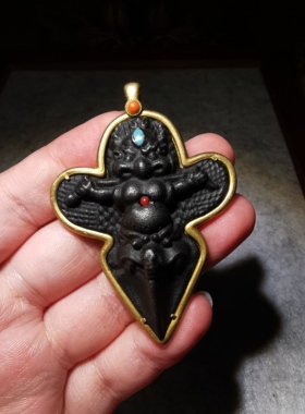 12895   藏传庙供天铁大鹏鸟普巴杵