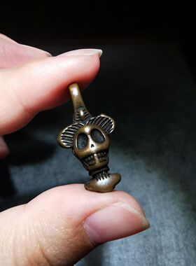 藏传老利马铜尸陀林主卡子