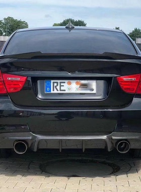 适用宝马3系E90 e92 e93 MTECH碳纤后唇M-TECH左右单出扰流尾唇MP