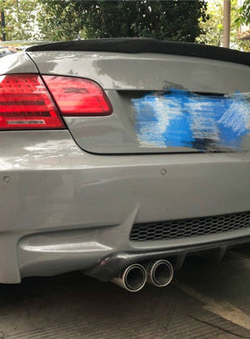 适用于宝马E92E93 M3碳纤后唇HAMANN款后下巴后扰流包围碳纤尾唇