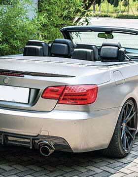 适用于宝马3系E92E93 M-TECH MTECH碳纤维四出后唇MP尾唇扰流下巴