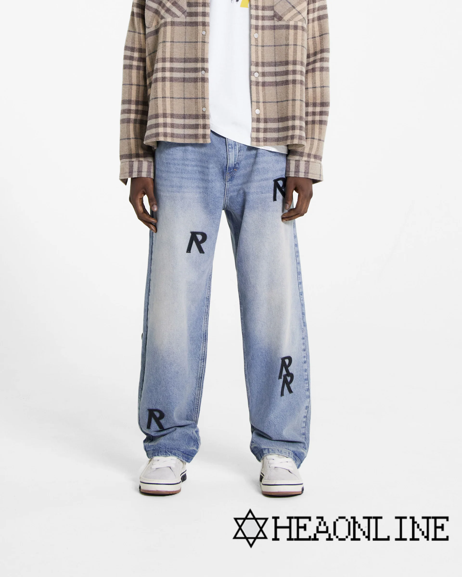 【hea】英国代购represent宽松休闲牛仔裤男ins风潮牌2023年冬r3