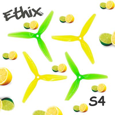 HQProp Ethix S4 Lemon Lime - PC HQ桨叶 S4花飞桨叶 FPV穿越机