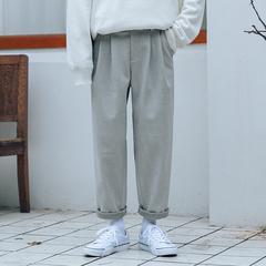 秋季簡約休閒褲滌棉氨綸