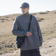 Autumn winter high cold casual sweater (100% polyester)