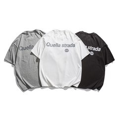 Summer letter print short sleeve T-shirt