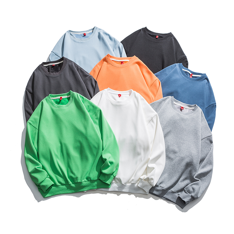 Pure color Pullover Sweater polyester fiber