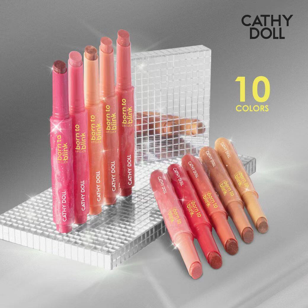 泰国CathyDoll按压唇蜜唇釉唇膏细闪滋润丰唇保湿淡纹lingorm同款