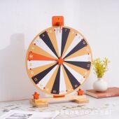 木质幸运游戏财富广场家庭夜市娱乐儿童玩具桌面摆件道具抽奖转盘