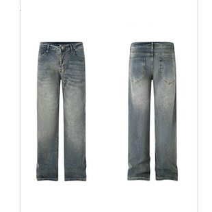 直筒微喇百搭显高弹力长裤 秋冬款 2025百搭复古蓝牛仔裤 男 BBC