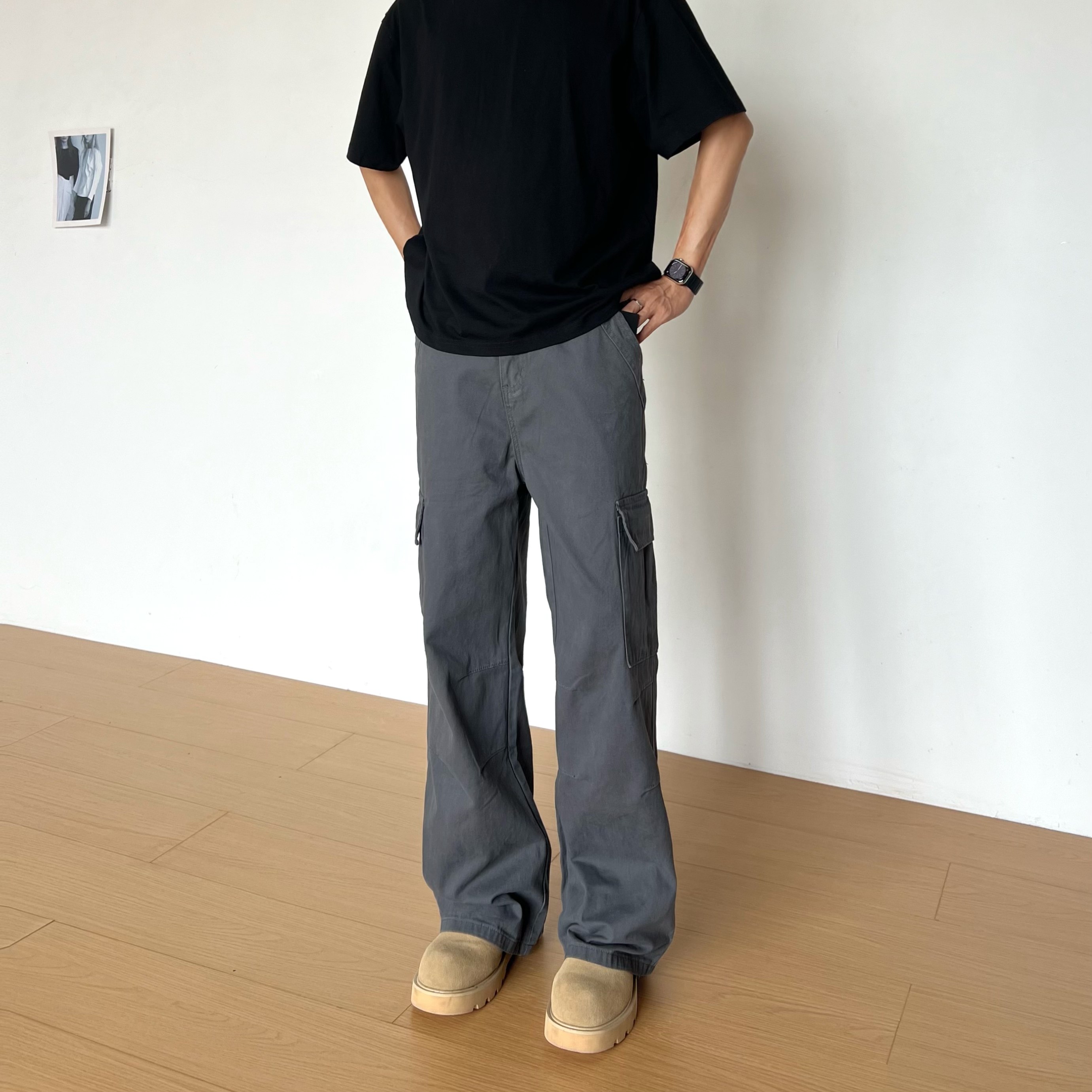 BBC【美式休闲工装裤】秋冬新款美式复古工装高级感休闲裤直筒裤