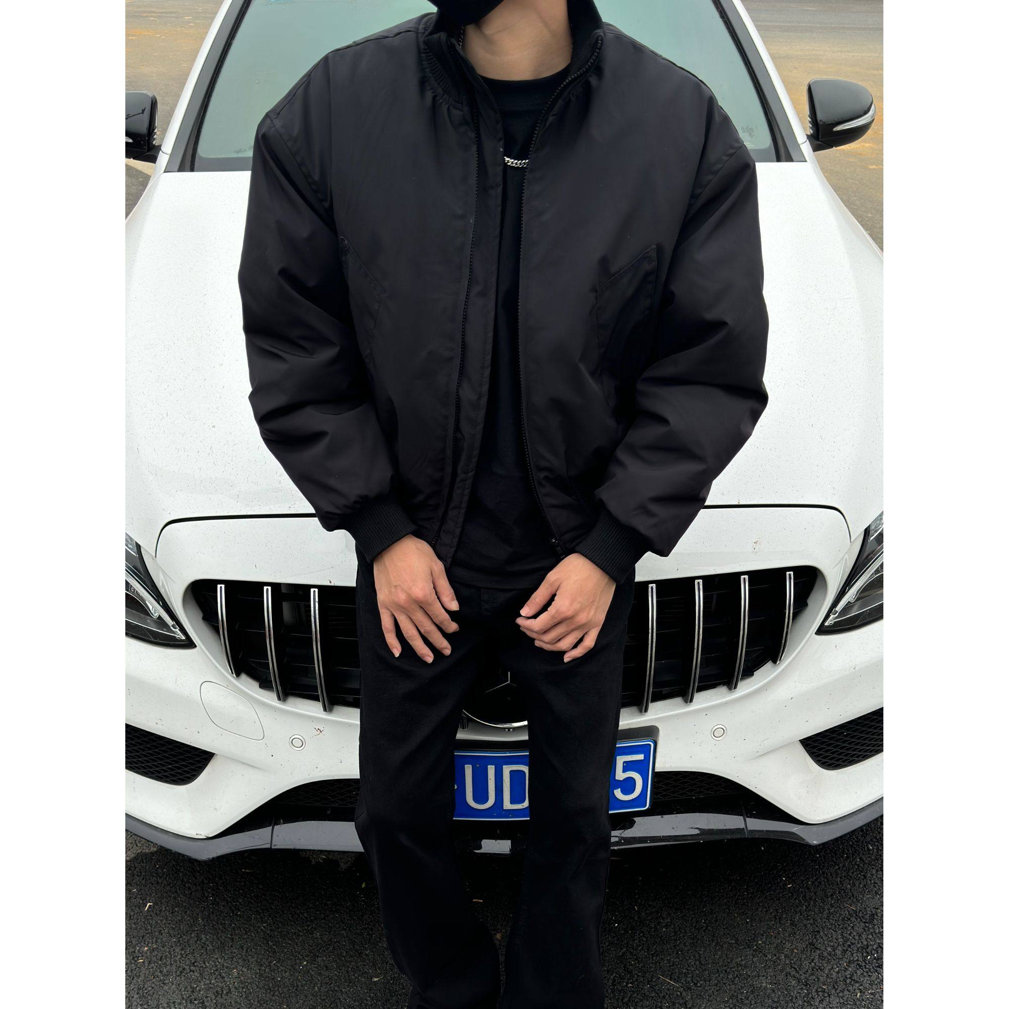 【BBC】夹克外套cleanfit痞帅立领百搭外套飞行员夹克春款外套