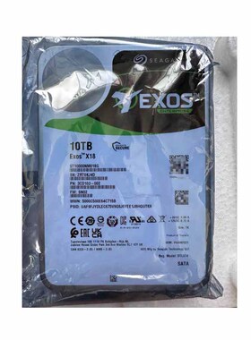 Seagate希捷Exos X18 ST10000NM018G 10T SATA 7.2K 企业级硬盘