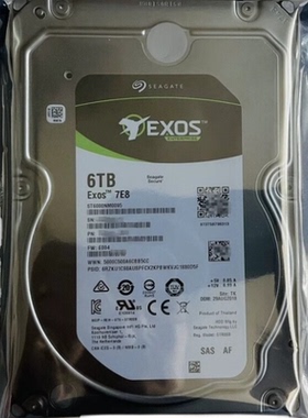 希捷6T 7.2K  ST6000NM0095 SAS V5企业级服务器硬盘3.5