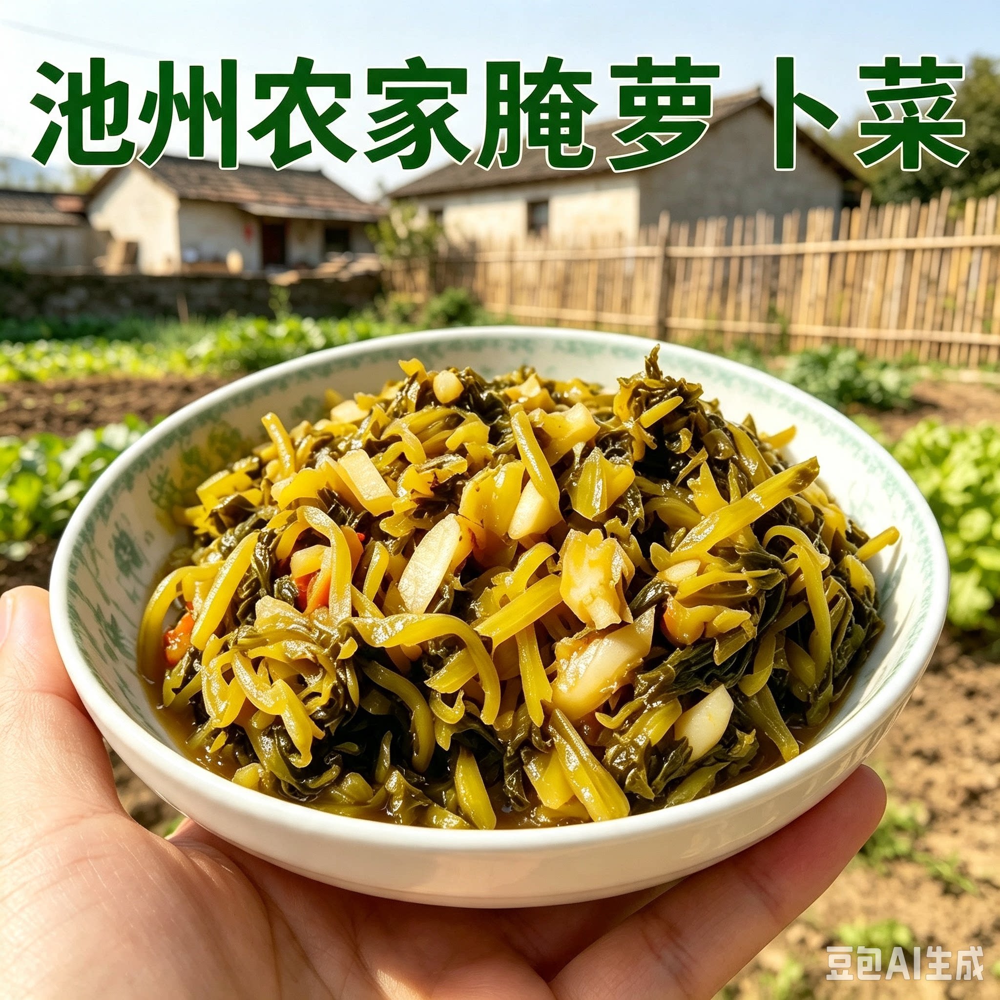 安徽池州九华山小菜咸菜农家腌萝卜菜下饭好吃小时候味道