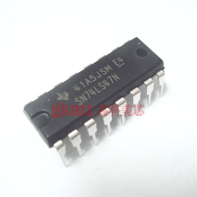 IC集成电路SN74LS47N DIP16直插 七段解码器/驱动器 5元/PCS