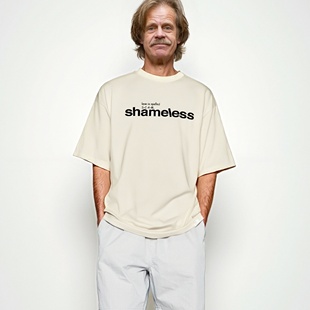 shameless无耻之徒经典款美式休闲复古做旧宽松圆领纯棉短袖t恤