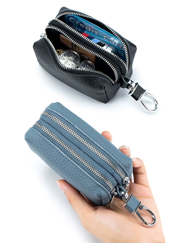 Вместительная и большая ключница подходит для мужчин и женщин, универсальный картхолдер, кожаный кошелек