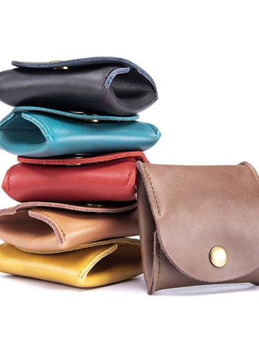 Модные кожаные монеты, маленькие вместительные и большые наушники, сумка для техники, сумка-органайзер, коллекция 2023, из натуральной кожи