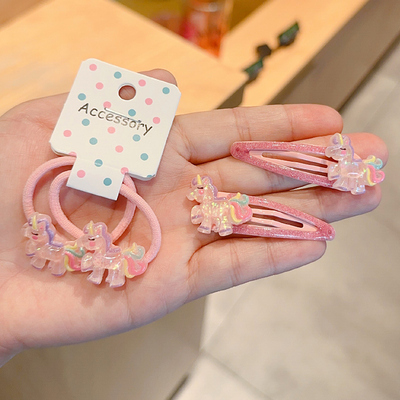 韩版婴幼儿皮筋宝宝扎小啾啾发圈女童可爱卡通头绳儿童刘海碎发夹