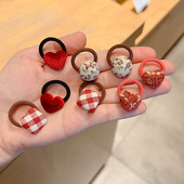 儿童拇指发圈女童扎辫子不伤发皮筋宝宝小号发绳弹性好小女孩头绳