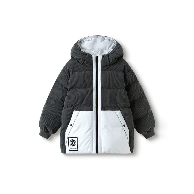 巴拉巴拉羽绒服男童拼接连帽外套