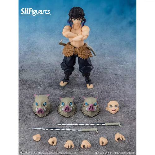万代 SHF 鬼灭之刃 嘴平伊之助 兽之呼吸 猪猪 可动模型手办