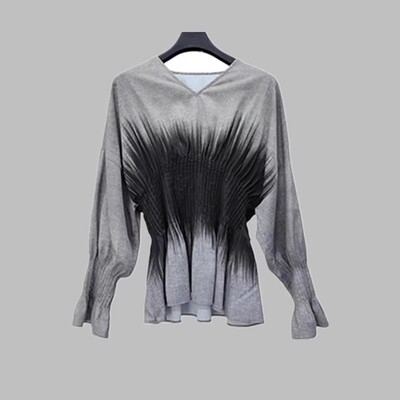 渐变设计师款休闲百搭长袖衬衫