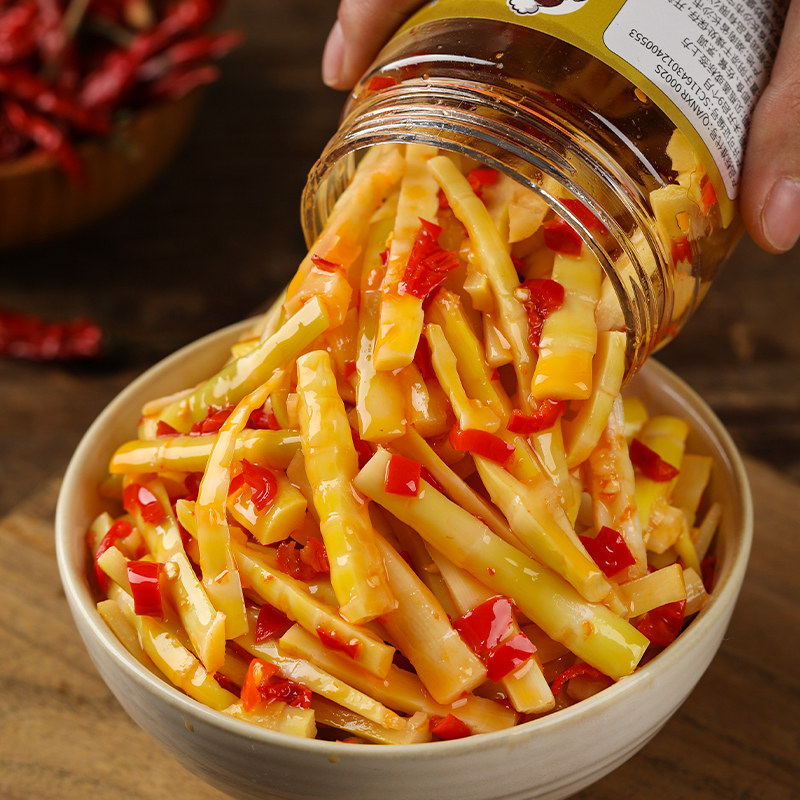 湖南特产农家香辣笋丝开胃菜竹笋瓶装腌菜下饭菜咸菜新鲜下粥小菜,粮油调味/速食/干货/烘焙,下饭/拌饭酱/拌饭料,淘宝优惠券,粉丝福利购,淘宝优惠卷