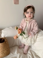 Розовый кардиган