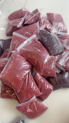 朱砂散珠红砂小珠配饰4mm6mm8mm10mm各尺寸圆珠光珠diy隔珠定批发