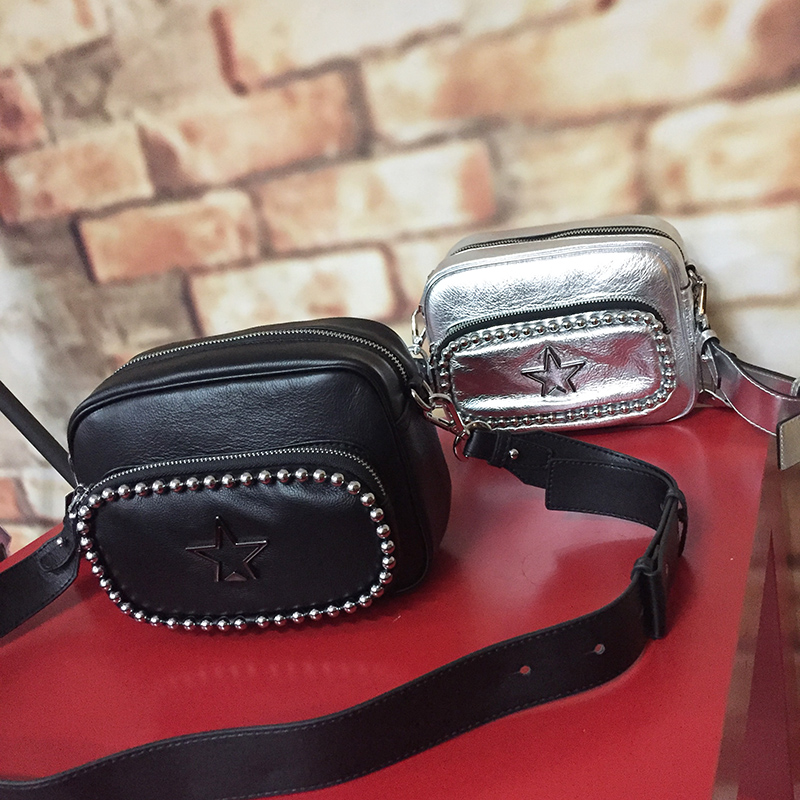 ¹ÅܽZ-5079Í·²ãţƤŮʿö¤ÐÇÐÇб¿æµ¥¼ç°ü ³ß´ç£º20 15 12