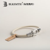 素色高档精致小羊皮马蹄扣手镯手链男士 女士纯皮手镯手环超仙极简