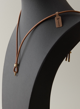 2.5mm专拍简约真皮diy挂链真牛皮吊坠可调节挂绳皮绳百搭项链