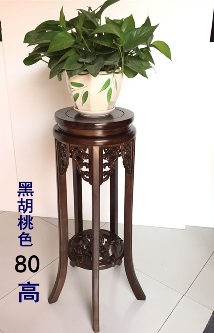 吊兰仿古工艺品圆形实木花架特价