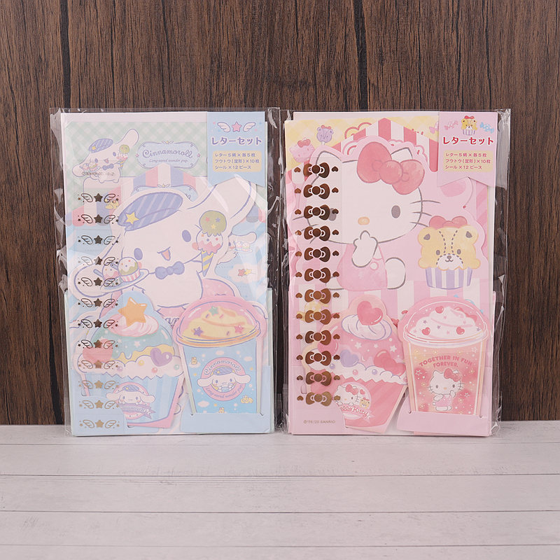 日式可爱卡通信封信纸留言条