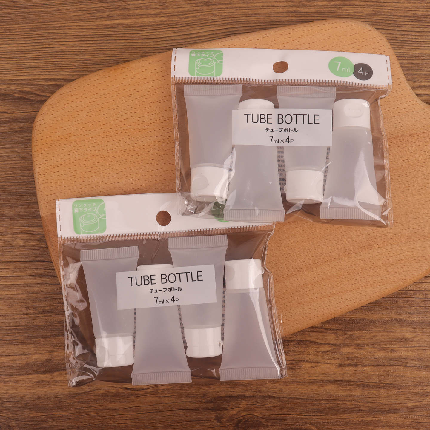 日本本土便携旅行分装瓶乳液7ml&times;4个透明小样瓶化妆品收纳便携管