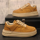 厚底板鞋 透气韩版 潮流百搭青年潮鞋 青春潮流男士 学生鞋 轻奢高级感