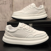 男士 青年时尚 潮流小白鞋 新款 韩版 透气休闲运动板鞋 增高学生潮鞋 子