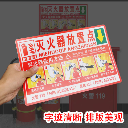 使用说明方法放置点标识牌